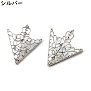 襟ブローチ タックピン 2個セット レディース メンズ アクセサリー シャツ ブラウス ストール 三角 王冠 レトロ感 おしゃれ