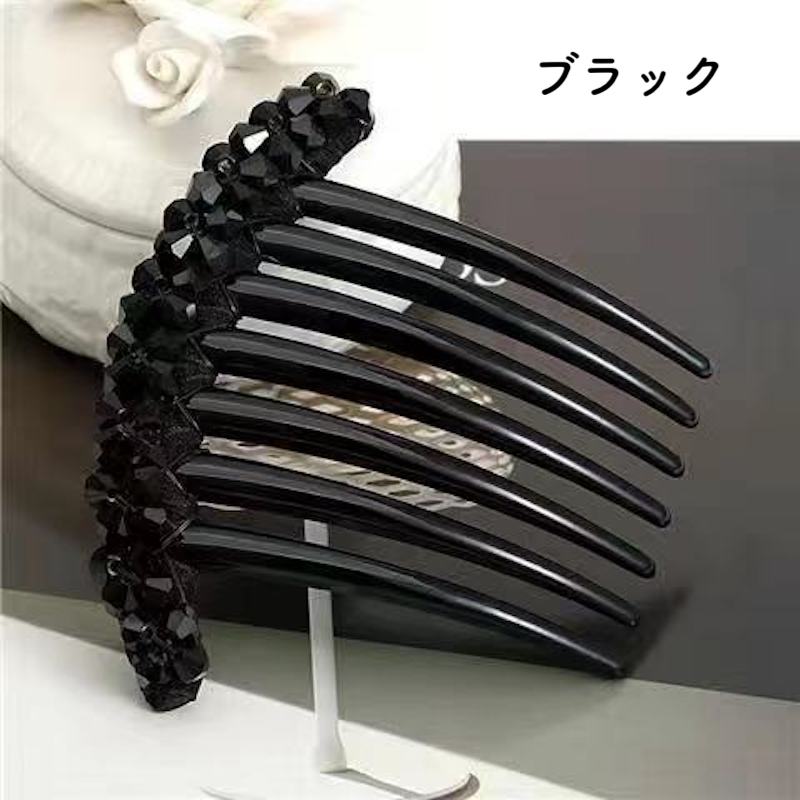 ヘアコーム 夜会巻きコーム ヘアアクセサリー レディース 女性用 髪飾り 商品画像5