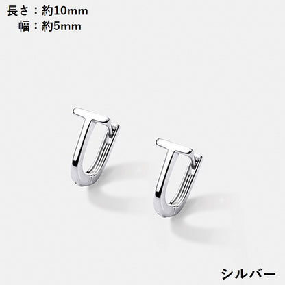 フープピアス リングピアス レディース 女性 アクセサリー 中折れ 商品画像4