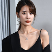 ネックレス レディース 女性用 アクセサリー ラインストーン クローバー 四つ葉 ハート 2way ペンダント 首飾り おしゃれ かわいい プレゼント ギフト 贈り物