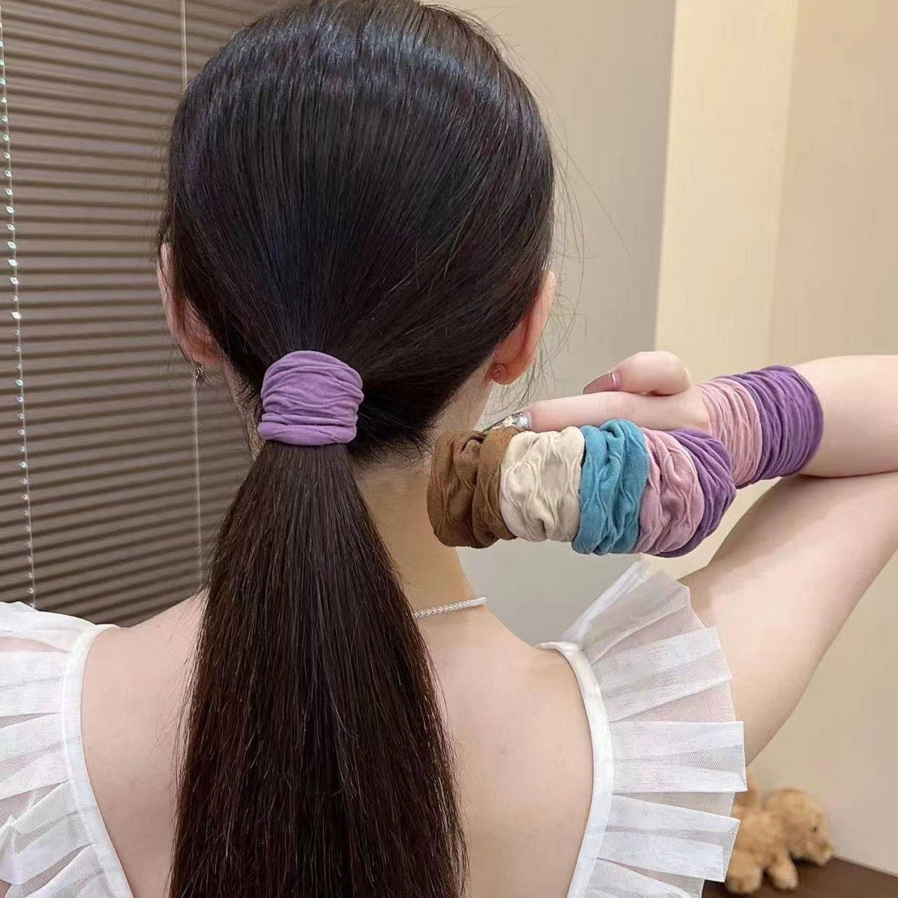 ヘアゴム リングゴム 幅広 5点セット レディース 女性 商品画像2