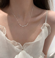 ネックレス ペンダント レディース アクセサリー シンプル おしゃれ クール キューブ 細め シルバーカラー ギフト プレゼント 贈り物 女性用 婦人用 ファッション小物