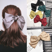 バレッタ レディース ヘアアクセサリー 髪留め 髪飾り ヘアアレンジ リボン 大きい 大きめリボン カラバリ豊富 かわいい