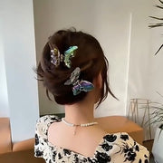 ヘアクリップ レディース ヘアアクセサリー バンスクリップ 蝶々 ミニクリップ キッズ 蝶々 バタフライ かわいい きれいめ 上品 おしゃれ 女性 大人女子