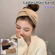 ヘアバンド ヘッドバンド ヘアターバン ターバン レディース 女性 婦人 髪留め ヘアアクセサリー クロスタイプ 黒 グレー カーキ色 オフホワイト 単色 無地 シンプル カラバリ豊富