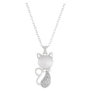 ブレスレット フックピアス ネックレス アクセサリー レディース 女性 猫 ネコ チェーン ラインストーン キラキラ シンプル お洒落 可愛い ファッション小物 プレゼント ギフト 贈り物