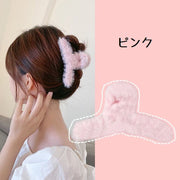 ヘアクリップ バンズクリップ レディース ヘアアクセサリー 女性 婦人 髪飾り 髪留め まとめ髪 ヘアアレンジ ハーフアップ もふもふ かわいい