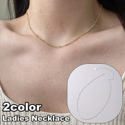 ネックレス チェーンネックレス レディース 女性 アクセサリー チェーンのみ 細め シンプル ゴールドカラー シルバーカラー 可愛い お洒落 ファッション小物