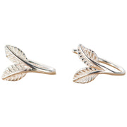 ピアス フックピアス レディース 女性 アクセサリー 小ぶり 小さめ リーフ 葉 シルバーカラー シンプル お洒落 大人可愛い お出かけ 普段使い デイリー 耳飾り ファッション小物 婦人用 プレゼント ギフト