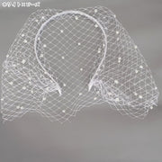 カチューシャ ヘッドドレス レディース 女性 ヘアアクセサリー ファッション雑貨 ベール付き ヴェール付き リボン フェイクパール フェミニン ガーリー かわいい 可愛い キュート エレガント カジュアル パーティ 結婚式 ブライダル ウェディング コスプレ小物 仮装