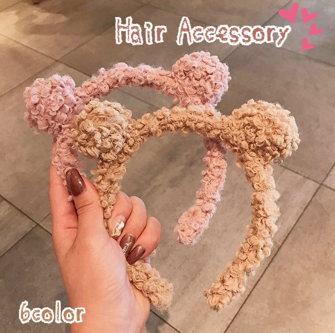 カチューシャ ヘアバンド ヘッドアクセサリー レディース ヘアアクセサリー 耳付き クマ耳 もこもこ ふわふわ ボア やわらか 無地 髪飾り 大人可愛い かわいい キュート ヘアアレンジ おしゃれ カジュアル 婦人 女性 普段使い 女性 ピンク イエロー グリーン グレー ブラウン 茶