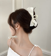 バンスクリップ ヘアクリップ レディース ヘアアクセサリー 髪留め 髪飾り ヘアアレンジ リボン かわいい おしゃれ