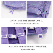 MEI デイパック リュックサック フルーツ柄 花柄 王冠柄 キッズ 子供用 女の子 ガールズ for 可愛い 鞄 カバン レモン柄 さくらんぼ柄 クラウン柄 フラワー 遠足 こども 子ども 通学 旅行