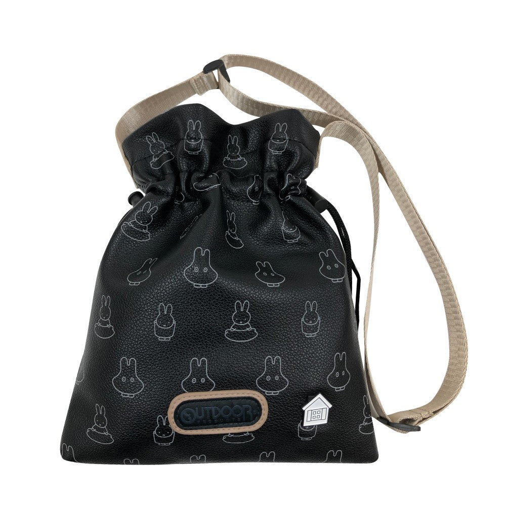 2WAYバッグ 巾着ショルダーバッグ OUTDOOR×ミッフィー ブラックレーベル レディース トートバッグ カバン 鞄 キャラクター かわいい 女性 大人 社会人 贈り物 ギフト プレゼント