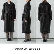 トレンチコート ツイルコート ロングコート スプリングコート アウター 羽織り レディース 秋 冬 春 ゆったり オーバーサイズ きれいめ カジュアル 無地 シンプル
