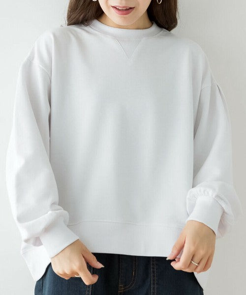 トレーナー スウェット プルオーバー 袖ゆったり 袖ボリューム 裏毛 商品画像4