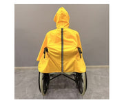 車椅子用レインコート 車いす用 レインコート 介護 車椅子関連 レインポンチョ ツバあり 幅広 透明バイザー付き 視界良好 車いす 介助用 ポンチョ 雨具 雨合羽 カッパ 便利