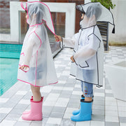 レインコート フード付き キッズ ジュニア ベビー 子供 男の子 女の子 カッパ 雨合羽 雨がっぱ ボタン テールカット タッセル とんがり帽子 レインウェア レインポンチョ 雨具 シンプル クリア おしゃれ 女児 男児 子ども用 こども用