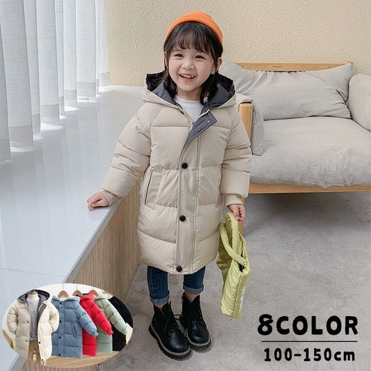 フード付きジャケット キッズ 子供服 ジュニア アウター 中綿入り 商品画像