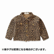 ジャケット デニムジャケット アウター 上着 キッズ 子供服 ベビー ヒョウ柄 長袖 ボタン おしゃれ かわいい かっこいい 男の子 女の子 カジュアル 着回し お出かけ