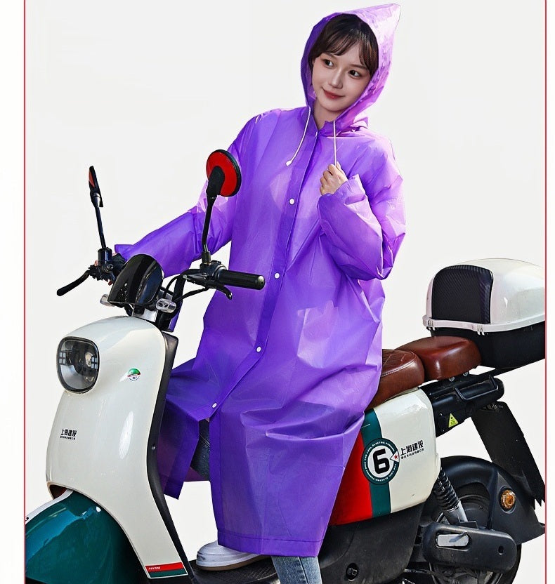 レインコート フード付き カッパ 雨具 レインウェア 男女兼用 商品画像3