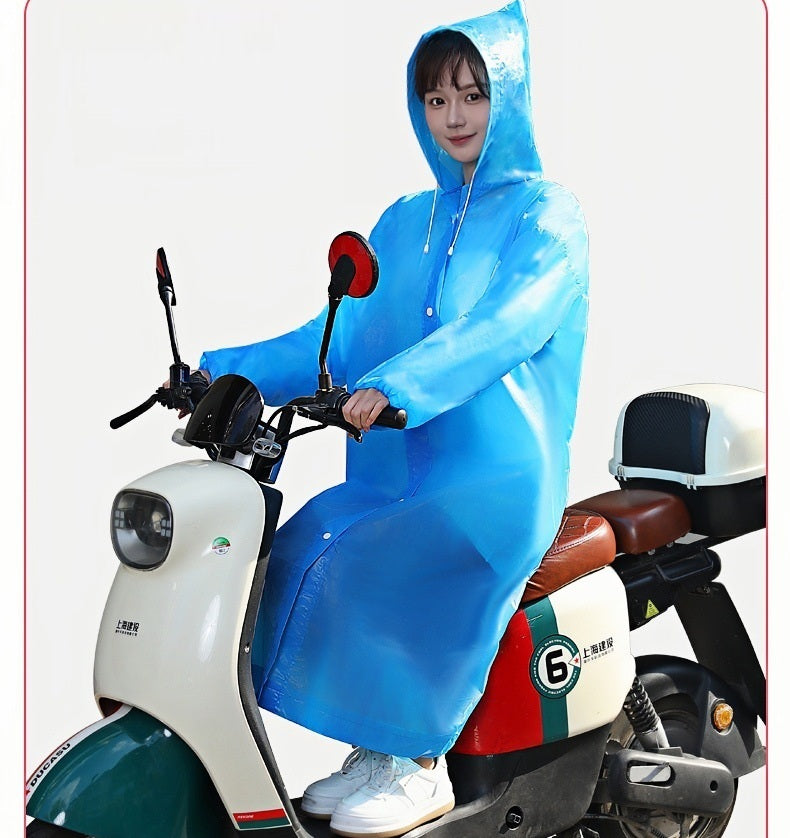 レインコート フード付き カッパ 雨具 レインウェア 男女兼用 商品画像5