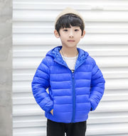中綿ジャケット ジャンパー 子供服 長袖 キッズ 防寒 暖かい 秋冬 フード付き ジップアップパーカー 無地 シンプル アウター 上着 ポケット ブラック ネイビー ピンク ブルー カジュアル ストリート系 普段着 着回し 合わせやすい ジュニア ベビー 男の子 女の子 男児 女児 子ども こども 幼児 春 外出 90 100 110 120 130 140 150 160cm