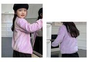 ジャケット ボアフリース 長袖 子供服 アウター キッズ 女の子 男の子 防寒 暖かい 秋冬 ふわふわ もこもこ 無地 ポケット