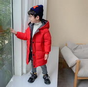 ダウン風コート 中綿入りコート 長袖 キッズ ジュニア 子供服 女の子 男の子 アウター フード付き ジップアップ スナップボタン ポケット付き 袖口リブ 上着 羽織り 防寒 防風 寒さ対策 暖かい あったか 冬 女児 男児 女子 男子 こども服 通園 通学 外出 お出掛け
