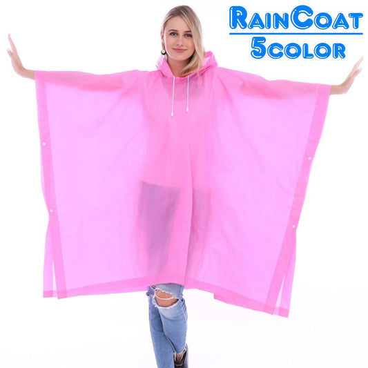 レインコート レインポンチョ フード付き 雨合羽 雨がっぱ カッパ 商品画像