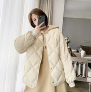中綿ジャケット ジャンパー ノーカラー レディース 女性 婦人服 アウター 上着 ダウン風ジャケット キルティング スナップボタン 無地 単色 シンプル 大きいサイズ