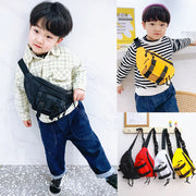 ボディバッグ キッズ 子供用 鞄 カバン 無地 斜めがけ ウエストバッグ かわいい おしゃれ デイリー カジュアル アウトドア お出かけ ギフト プレゼント 贈り物 白 黄色 赤 黒