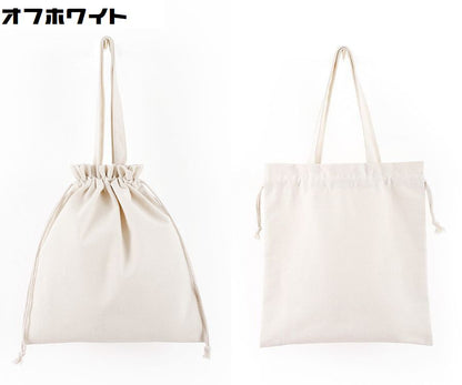 巾着トートバッグ 巾着袋 レディース メンズ カバン キャンバス 商品画像2