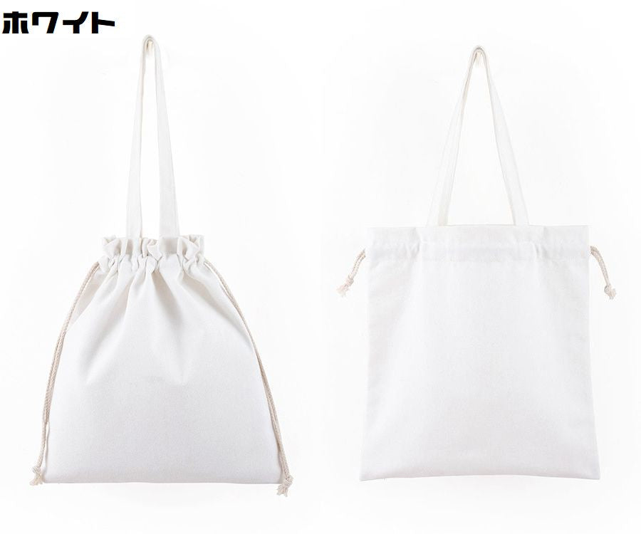 巾着トートバッグ 巾着袋 レディース メンズ カバン キャンバス 商品画像3