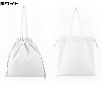 巾着トートバッグ 巾着袋 レディース メンズ カバン キャンバス 商品画像3