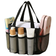 トートバッグ メッシュバッグ ビーチバッグ 男女兼用 プールバッグ スパバッグ 手提げ ポケット 通気性 大容量 シンプル 無地 お風呂 海 温泉 カバン