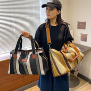 2wayバッグ トートバッグ ショルダーバッグ レディース レディースバッグ バッグ 型掛け 斜め掛け ストライプ キャンバス おしゃれ 可愛い カジュアル
