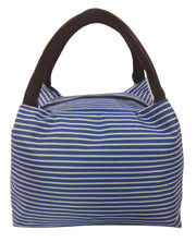 ハンドバッグ ミニバッグ ランチバッグ サブバッグ バック 鞄 BAG かばん レディース 女性用 ボーダー柄 シンプル ジッパー ファスナー 安心 マチ有り 貴重品入れ カジュアル