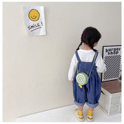 ポシェット ショルダーバッグ 鞄 キッズ 子供用 女の子 男の子 カバン 肩掛け 斜め掛け レザー調 キャンディ 丸型 ファスナー カジュアル 可愛い おしゃれ お出掛け 子ども用 女子 男子