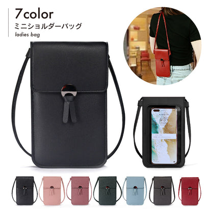 ミニショルダーバッグ レディース スマホポーチ スマホポシェット 女性 カード入れ 商品画像