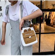 ショルダーバッグ 斜めがけ クロスボディ 2way 巾着 手提げ レディース 子供 女の子 男の子 鞄 ファッション小物 キャンバス 帆布 ウサ耳 ポケット付き 軽量 かわいい カジュアル