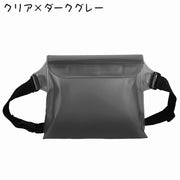 ウエストポーチ 防水バッグ 男女兼用 レディース メンズ ウエストバッグ ボディバッグ マジック テープ シンプル レジャー 海水浴 ビーチ プール キャンプ アウトドア