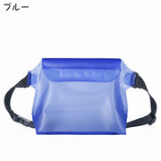 ウエストポーチ 防水バッグ 男女兼用 レディース メンズ ウエストバッグ ボディバッグ マジック テープ シンプル レジャー 海水浴 ビーチ プール キャンプ アウトドア