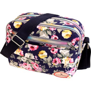 ショルダーバッグ レディース キャンバス 上品 花柄 ミニ 小さめ かばん 斜めがけ 肩掛け BAG カバン 鞄 小物収納 ミニショルダー コンパクト ショルダーベルト ショルダーストラップ ファスナーポケット アジャスター付き フラワー 総柄 ロゴ カジュアル かわいい 可愛い おしゃれ お洒落 旅行 普段使い デイリー 女性 婦人 彼女 妻 友達 ギフト 贈り物 母の日