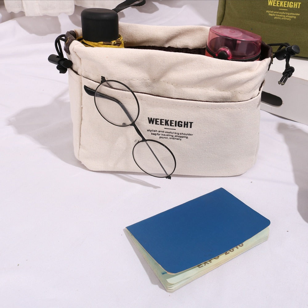 バッグインバッグ インナーバッグ ポケット 仕切り 帆布 キャンバス生地 商品画像3