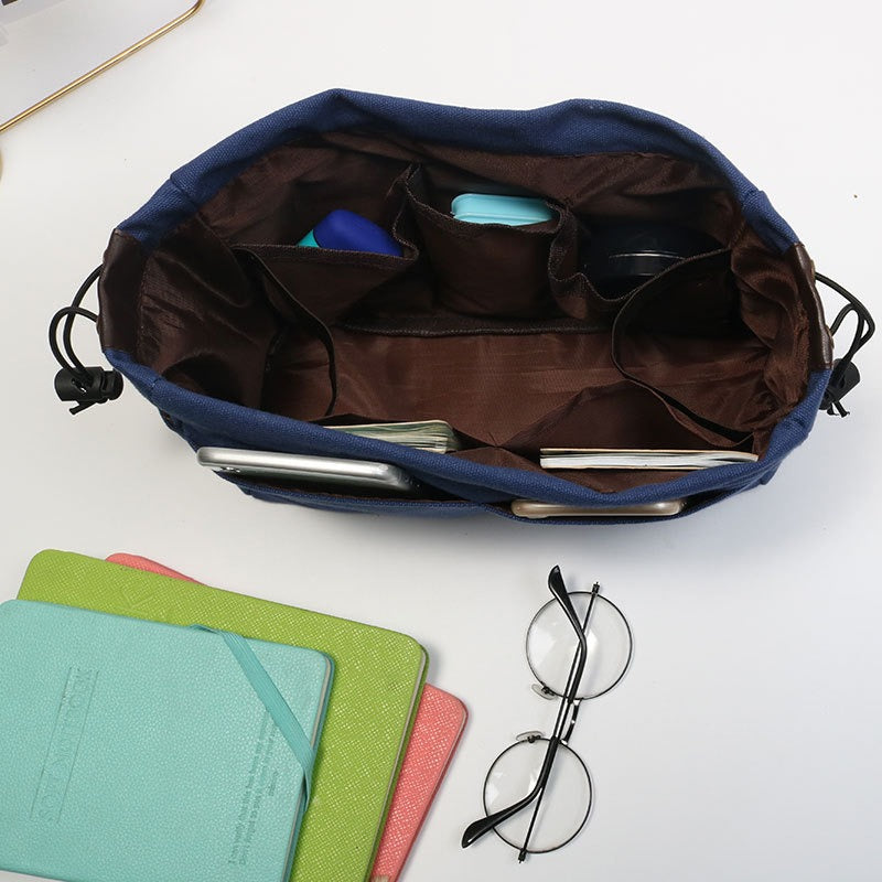 バッグインバッグ インナーバッグ ポケット 仕切り 帆布 キャンバス生地 商品画像5