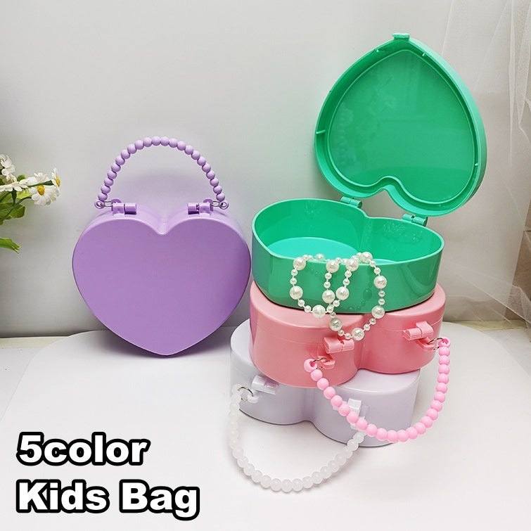 ハンドバッグ ミニバッグ キッズ 子供 女の子 鞄 カバン 手提げ ハート コンパクト 小さめ かわいい キュート シンプル おしゃれ ガーリー お出かけ お買い物