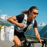 ランニングバッグ ランニングベスト ランニングポーチ ボディバッグ ベストタイプ ベスト 反射 女性 男性 レディース メンズ 男女兼用 シンプル ポケット 調節可能 通気性 薄い 軽量 水分補給 スマホ 鍵 落下防止 便利