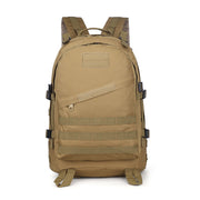 バックパック リュック 大容量 45L リュックサック デイパック メンズ レディース 迷彩柄 鞄 サバゲー 登山 キャンプ アウトドア 無地 ベルト付き ポケット ファスナー 面ファスナー マジック テープ 持ち手付き サイズ調節可 サバイバル ミリタリー 山登り 黒 カーキ 緑 灰