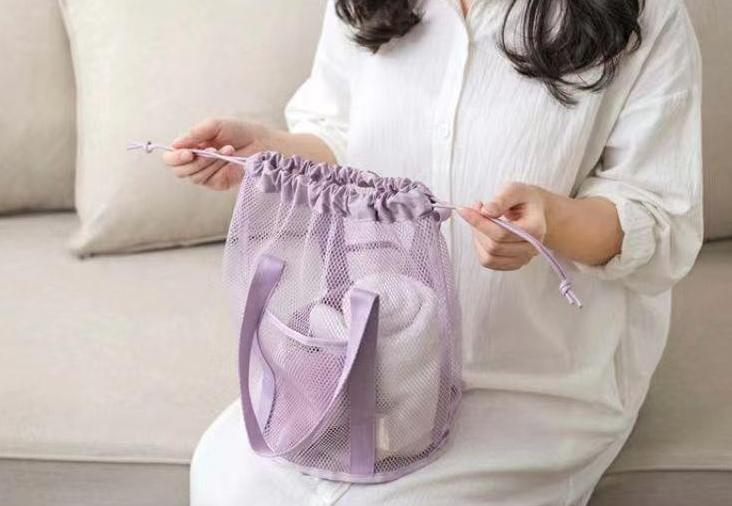 メッシュバッグ 巾着バッグ トートバッグ スパバッグ ビーチバッグ 手提げ 商品画像5